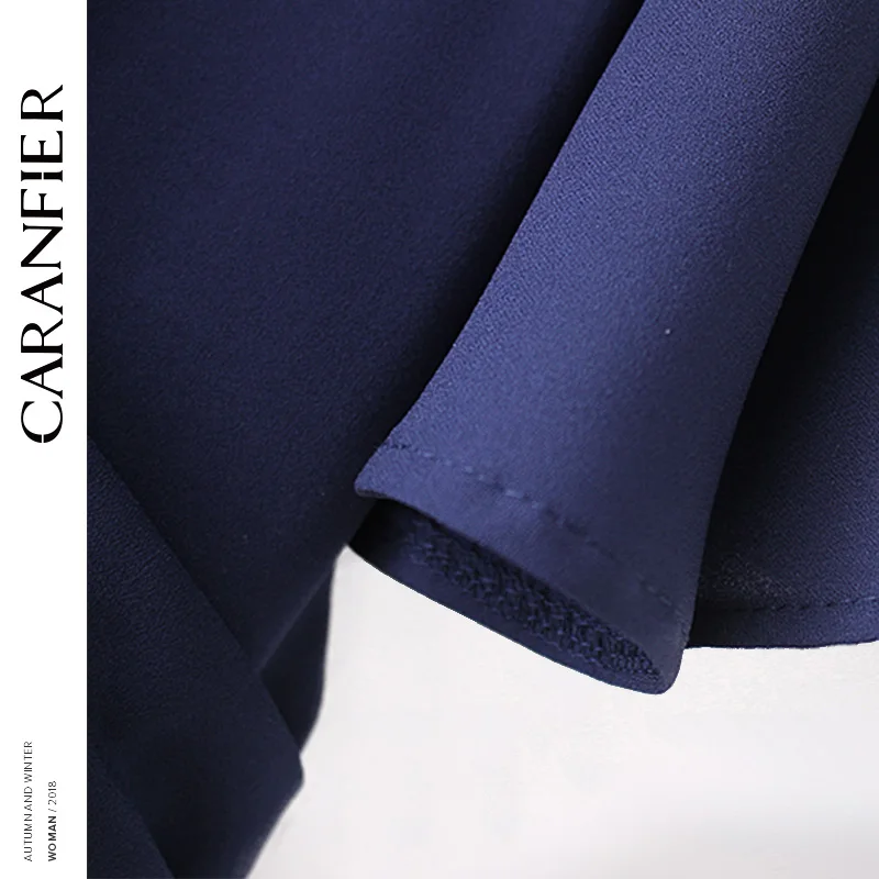 CARANFIER летний женский комбинезон модный однотонный v образный вырез элегантный с