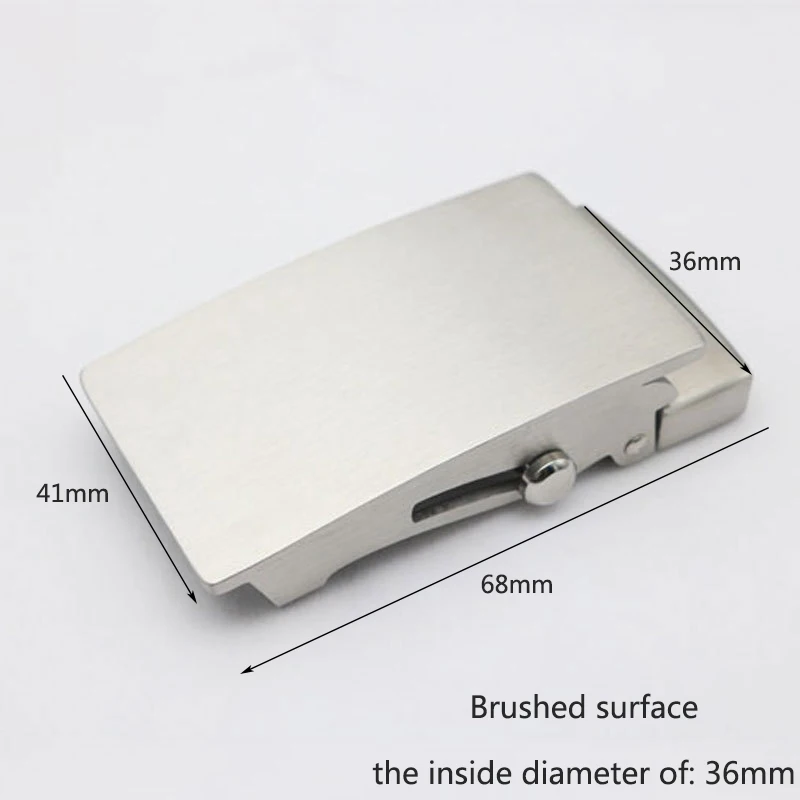 Brushed-36mm Meetee 1 шт., 36 мм/39 мм, нержавеющая сталь, ролик, Беззубик, мужской ремень, пряжка, автоматическая пряжка, головка, сделай сам, Повседневный, модный ремень, аксессуар - Цвет: Brushed-36mm