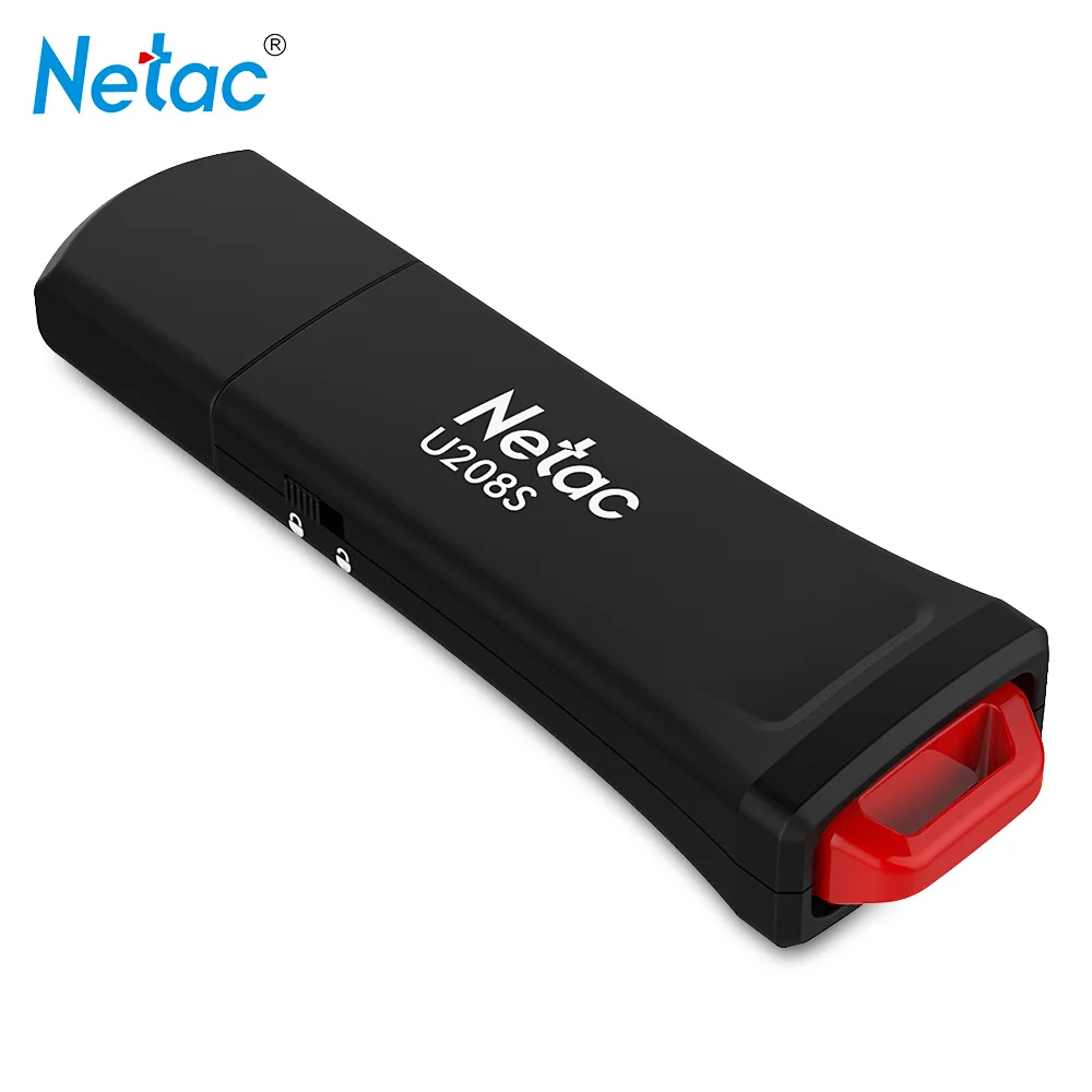 Netac U208S usb флэш-накопитель с переключателем защиты от записи накопителя Windows 7/8/XP