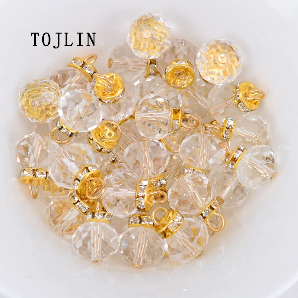 Круглые бусины-кристаллы пуговицы ювелирные изделия для пальто подвески сделай