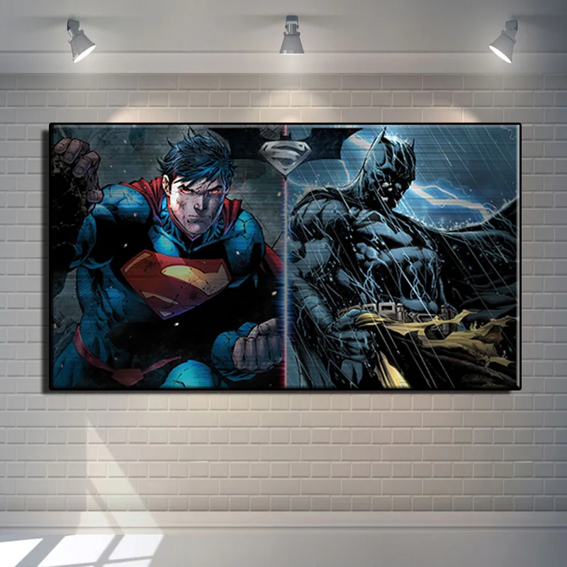 American Classic Comics Super Hero Series Modern pop elements wall HD canvas printing art Giclee home decoration murals no frame Дом и сад