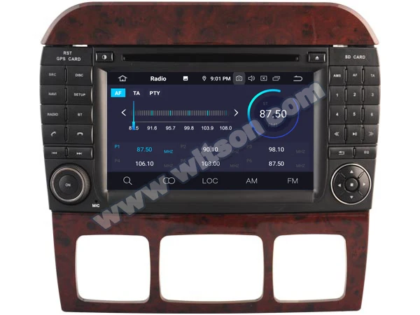 7 &quotAndroid 9 0 OS автомобильный DVD навигатор GPS радио для Mercedes Benz S Class W220 1998 2005 S280 S320 S350