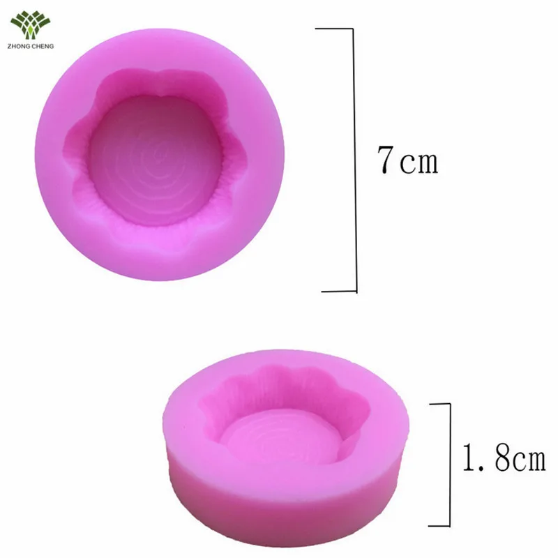 2017 New Rushed Moldes Para Reposteria 3d Wood Silicone Mold Wooden Stump Fondant Cake Decorating Tools Soap Mould Gumpaste | Дом и сад