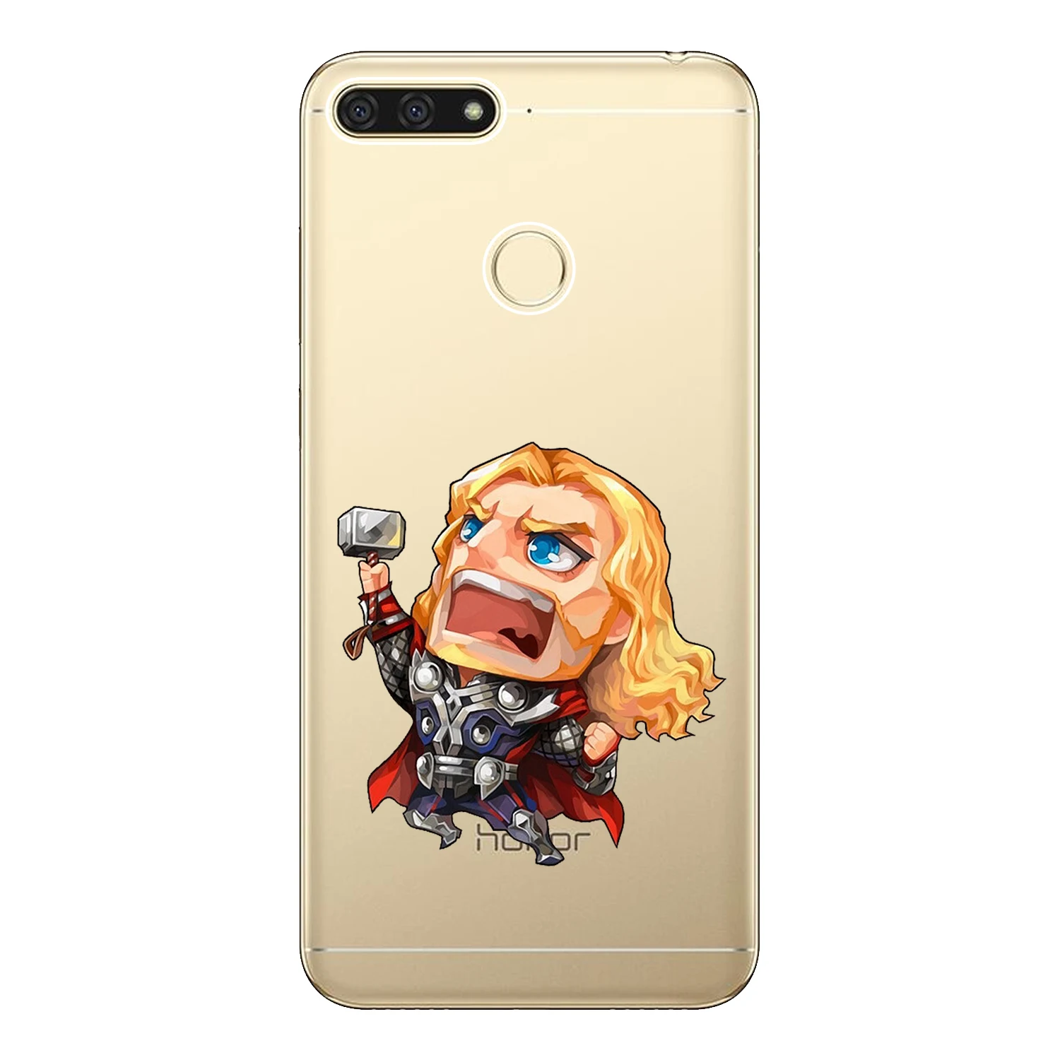 Чехол для Huawei Honor 7A Pro 5 7 дюйма мягкий силиконовый чехол из ТПУ Y6 Prime 2018 телефона с