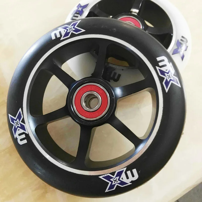 BSTFAMLY 2 шт/комплект 88A 100/110mm колеса скутера из алюминиевого сплава стальная втулка
