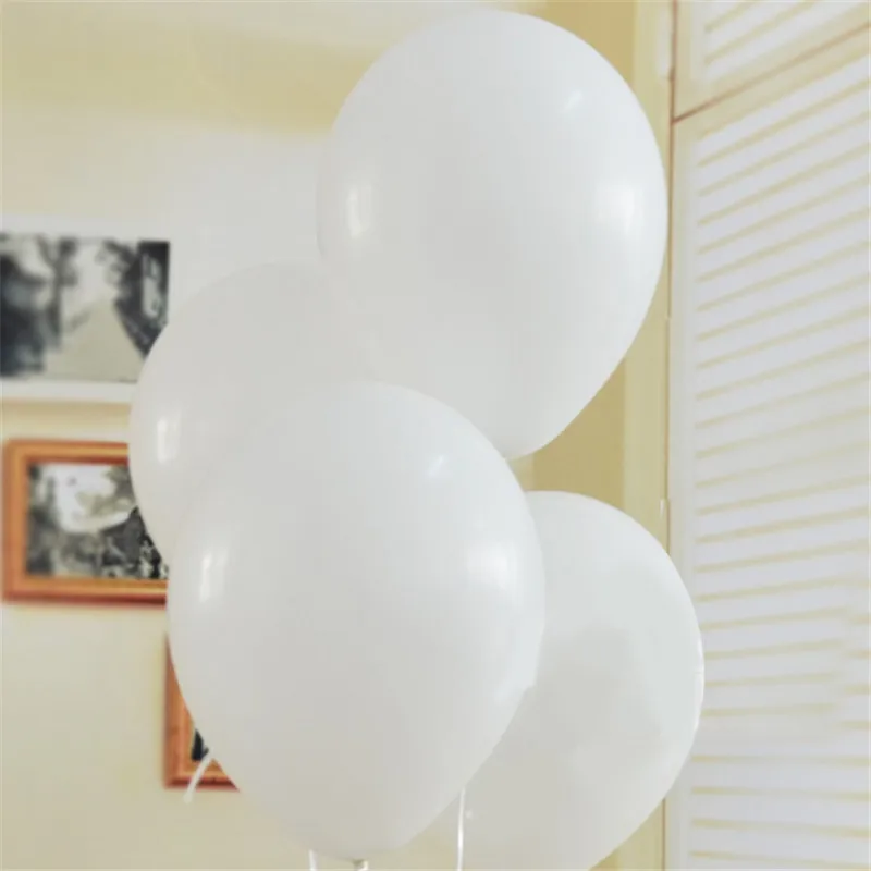 13 White 10 шт./пакет 1" Биоразлагаемые простые круглый латексный шарики, День подарков будущей матери день рождения свадьбы юбилей украшения - Цвет: 13 White
