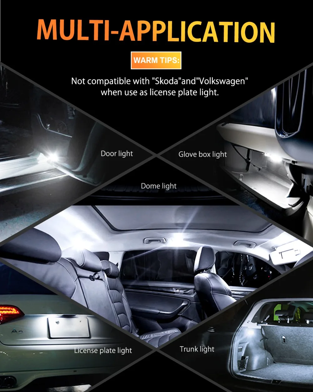 10 шт. W5W T10 светодиодный автомобильный светильник Canbus для Ford Mondeo MK4 MK1 MK3 Fiesta Focus 2 Explorer C Max F150 аксессуары