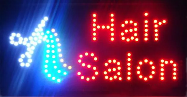 Ultra Bright hair salon store LED billboard flashing Electronic sign 25*48CM|sign|sign led |