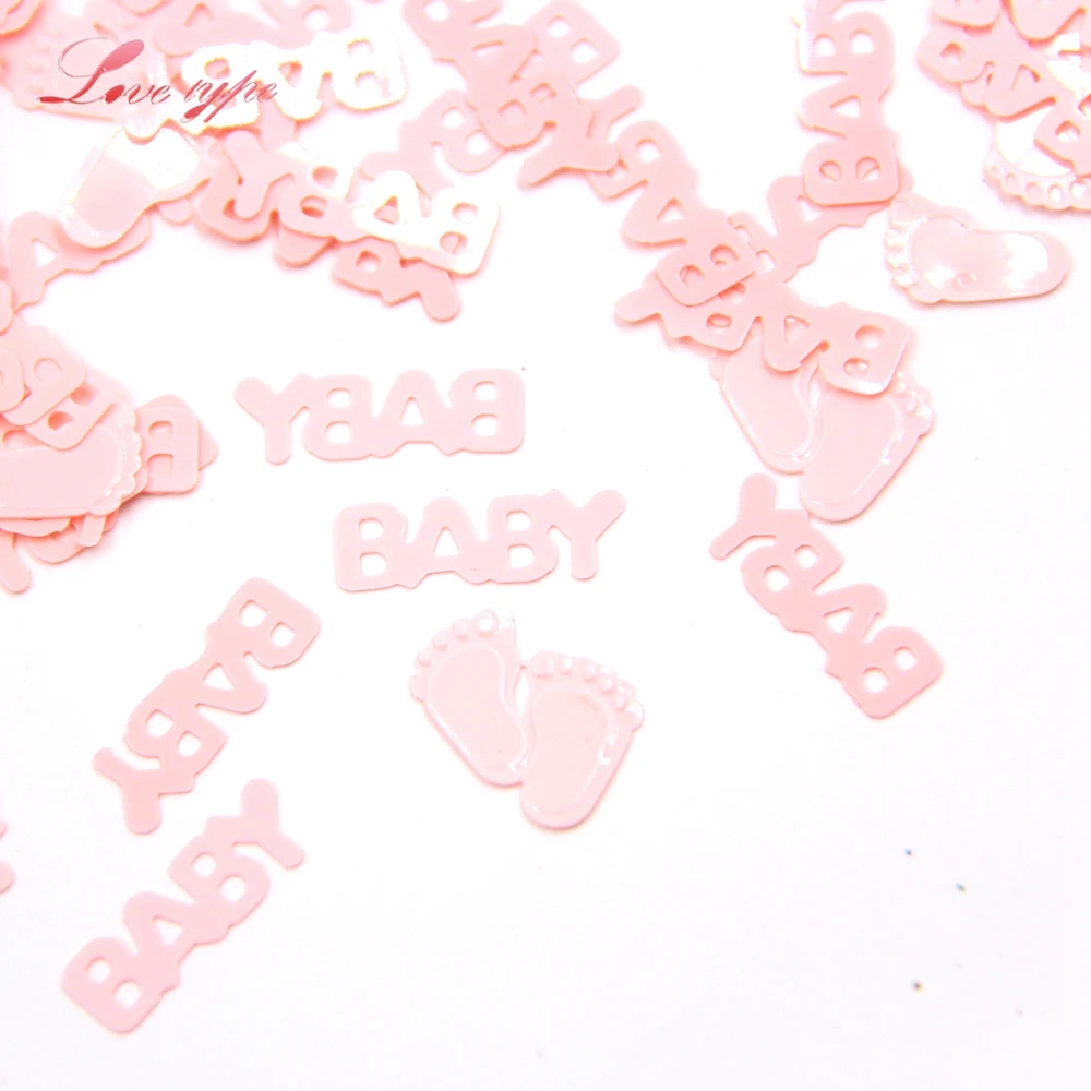 Мини конфетти 15 цветов розовый и синий цвета bag pink baby showerbaby shower supplies | Отзывы и видеообзор