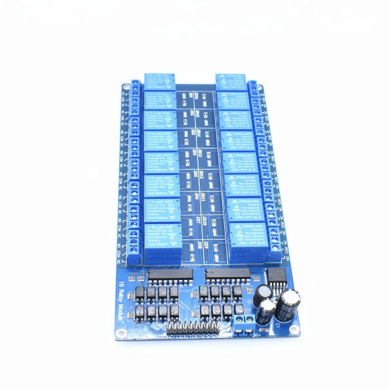 Интерфейсная плата релейного модуля 5 В 12 16 каналов для Arduino PIC ARM DSP PLC со