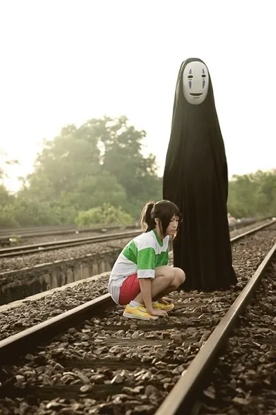

Spirited Away Halloween costumes thousands of seek no face anthropomics cos adult Miyazaki clothing Carlisle Spirited Away