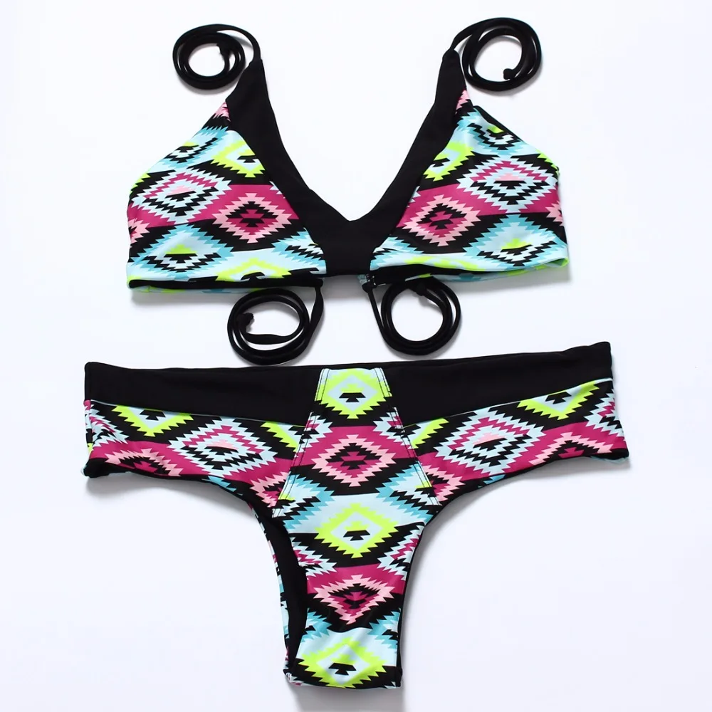 Новое поступление Бикини 2017 Для женщин бразильский комплект бикини без бретелек