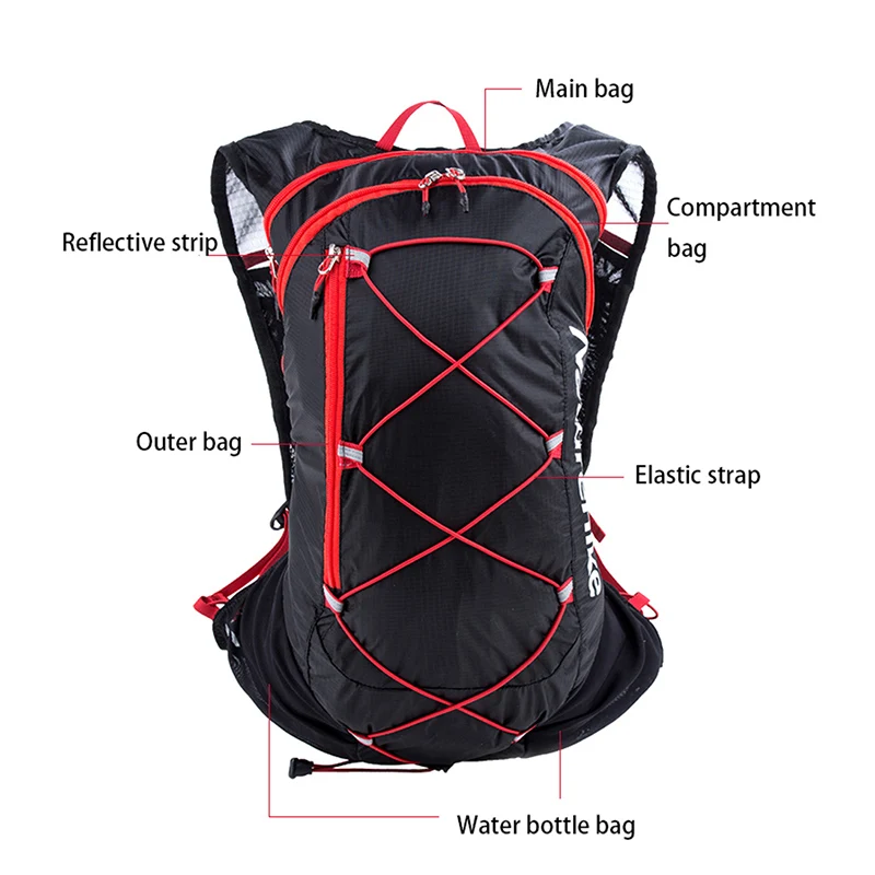 Ультралегкие рюкзаки Naturehike для бега на открытом воздухе светоотражающая