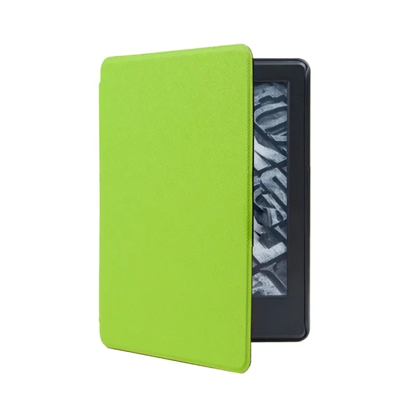 Для всех новых Amazon kindle paperwhite 4 th ereader чехол Качество искусственная кожа Смарт Защитный Авто Пробуждение сна - Цвет: Зеленый