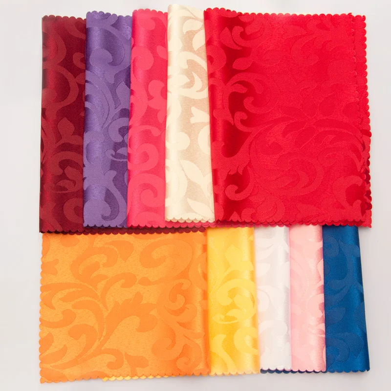 

6pcs Hotel multi-color jacquard mouth cloth napkin cloth wipe cup cloth folding table mat cloth 48*48cm