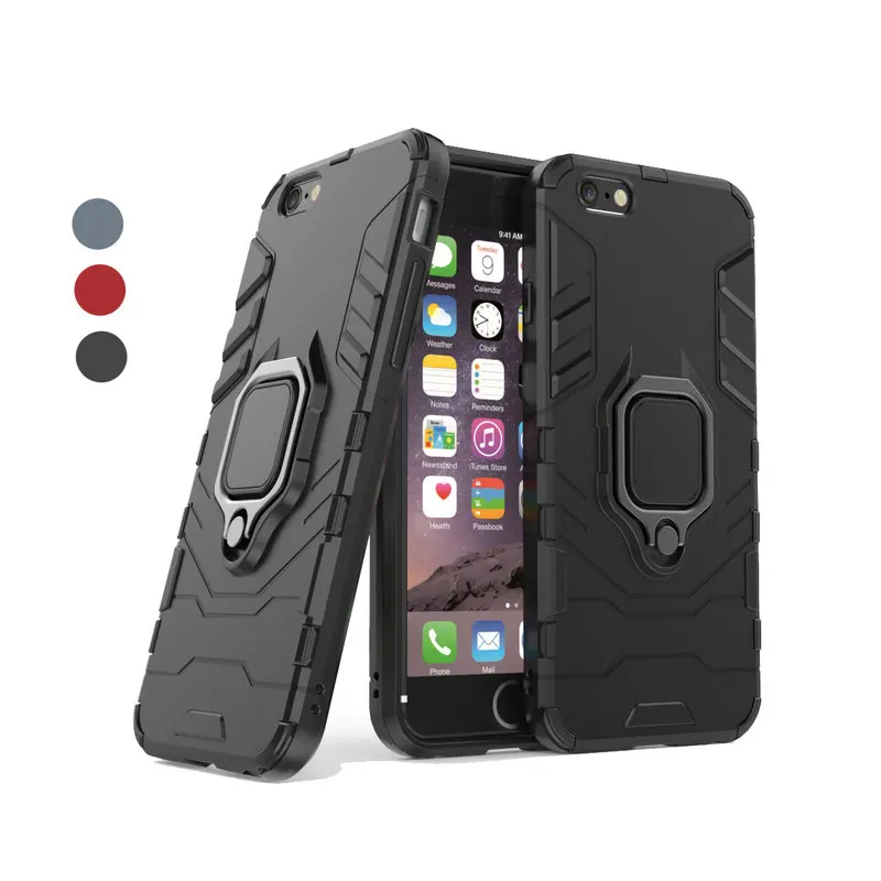 Ударопрочный Робот чехол для Apple Coque iPhone 6 Plus 6S 360 полная защитная задняя крышка Etui