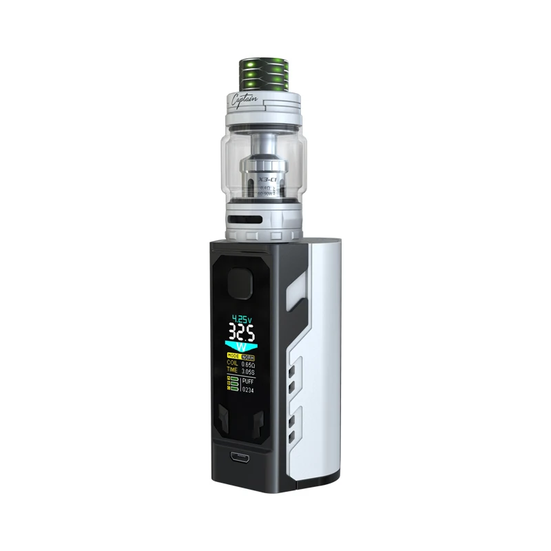 Оригинал IJOY капитан X3 комплект 324 W 20700 TC электронная сигарета с тремя 21700 батарей и