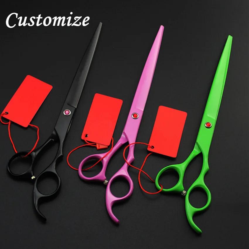 

Customize Upscale Japan 440c 8 inch dog grooming hair scissors Pet barber clipper cutting scissor shears hairdressing scissors