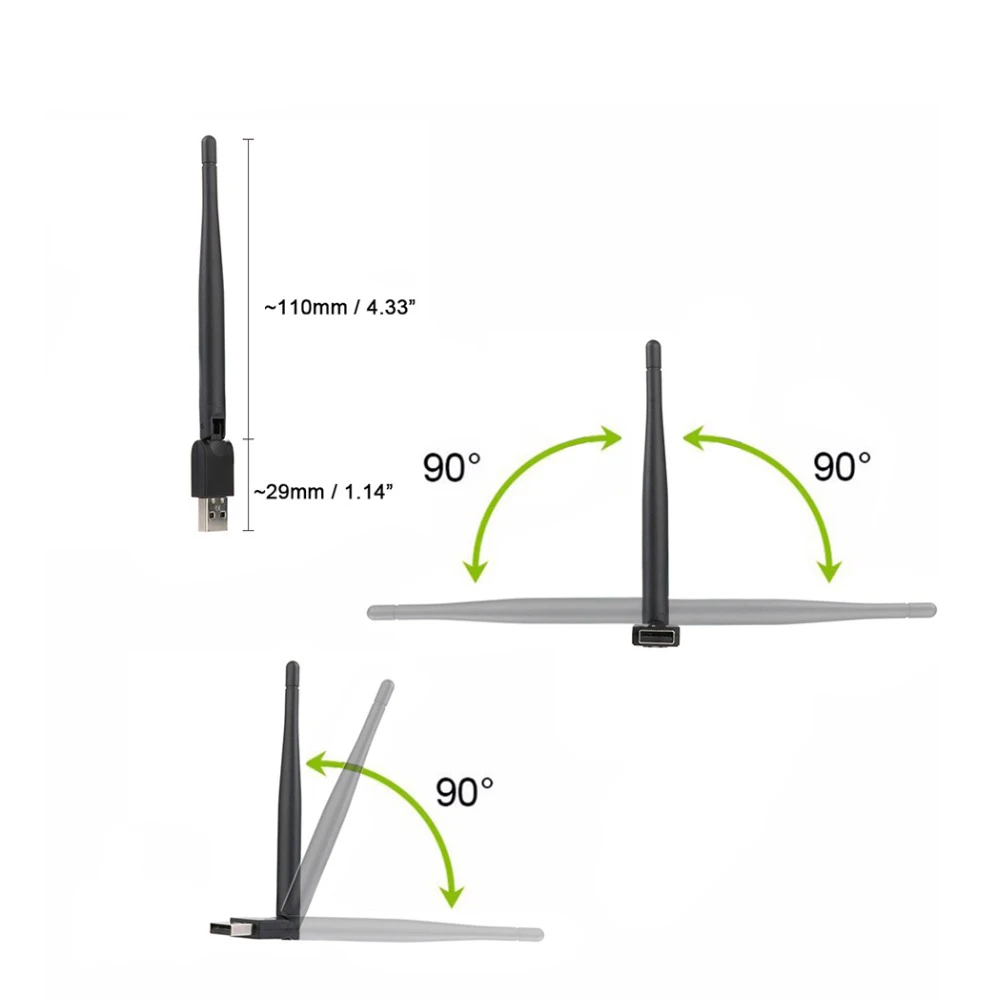 Satxtrem MT7601 беспроводной лучший USB Wifi адаптер 150 Мбит/с Sintonizador de tv цифровой ТВ тюнер мини-usb Wi-Fi для спутникового ресивера