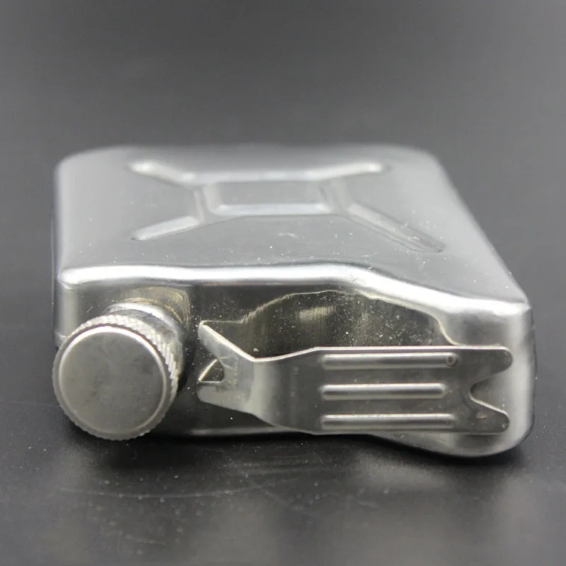 

UPORS Portable 5OZ Jerry Can Pocket Flask Stainless Steel Whisky Bottle Alcohol Flagon Mini Hip Flask Outdoor Party Wedding Gift