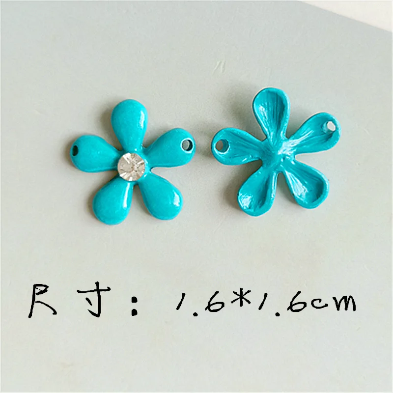 New 100Pcs candy color chrysanthemum flower diamond alloy button / buckle embellishment DIY hair accessories | Дом и сад