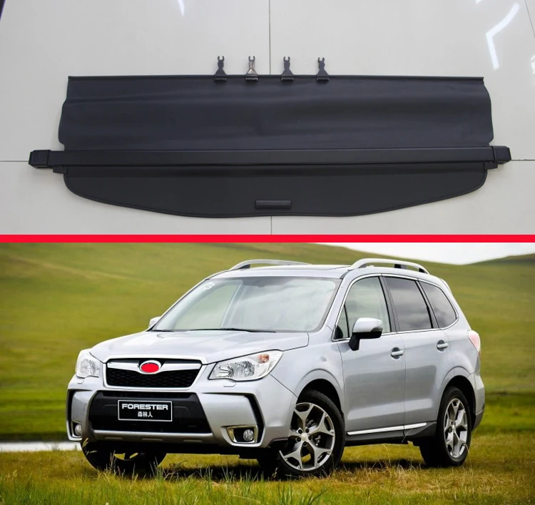Для Subaru Forester 4 поколения SJ 2012 2018 алюминий + холщовая задняя защитная крышка для