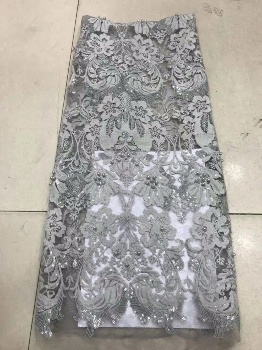 Блесток Ткань Высокое качество последние Нигерии Кружево S 2018 Вышивка