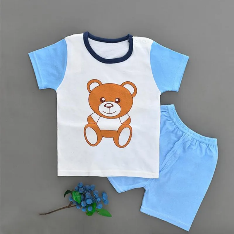 New Cartoon Baby Boy Clothing Set T Shirt + Shorts Kid Summer Children Clothes | Детская одежда и обувь