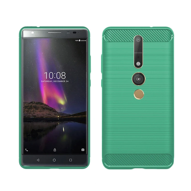 Чехол для Lenovo Phab2 Pro PB2-690M PB2-690N из углеродного волокна прочный защитный мягкий