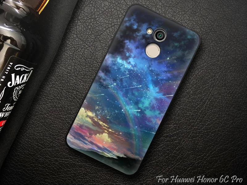 JURCHEN 5," Мягкий силиконовый чехол из ТПУ для Honor 6C Pro, чехол для huawei Honor 6C Pro, чехол с УФ-принтом на заднюю панель, чехол для Honor 6 C Pro
