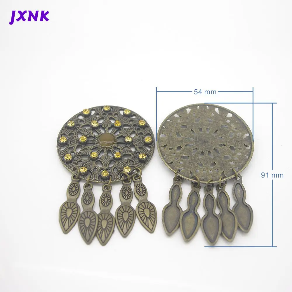 2 шт./лот 54 мм горный хрусталь ретро значок ремень рюкзак индивидуальное