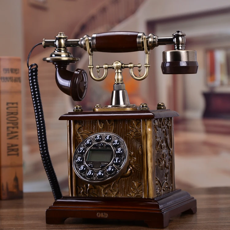 Европейский антикварный телефонный номер звонящего телефона стационарный Ретро