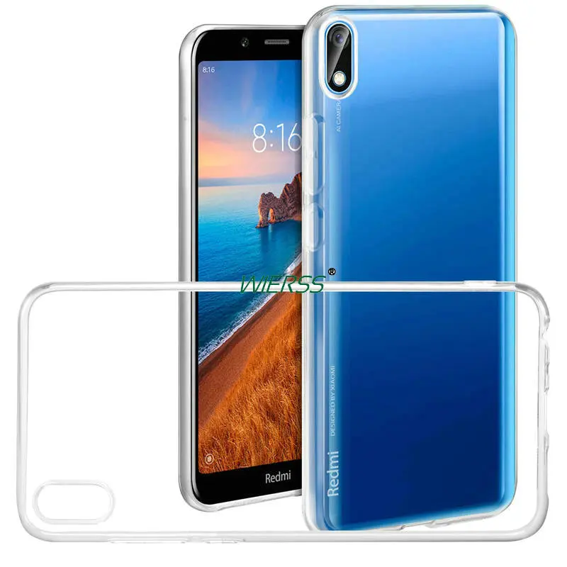 Для Xiaomi Redmi 7A Redmi 8A Прозрачный чехол для Xiaomi Redmi 7 A Redmi 8 16 ГБ 32 ГБ 64 Гб мягкий чехол на заднюю панель телефона чехол Capa Etui>