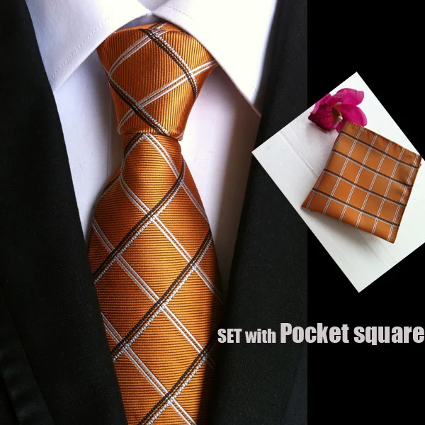 

TOP fashion tie 8cm formal necktie with plaids gravata Ties for Man Wedding