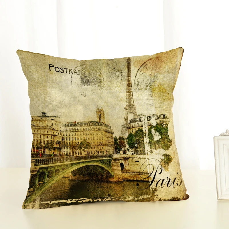Наволочка для подушки офисный Поясничный чехол уличного пейзажа наволочка