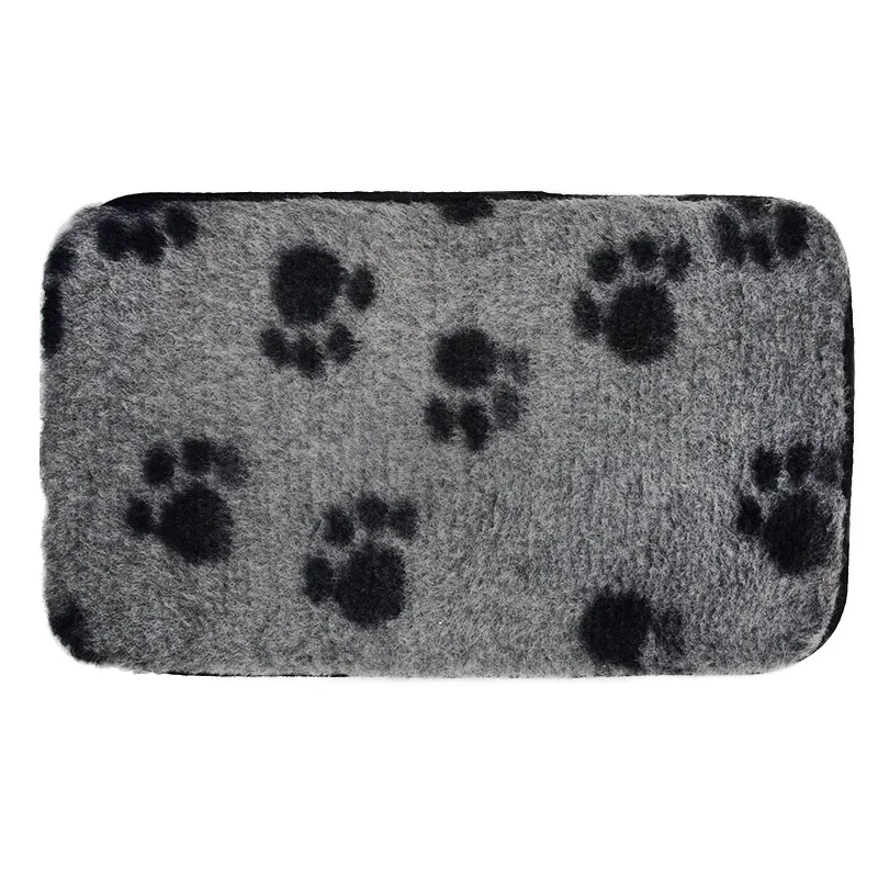 Footprint Pet 3D стерео бархатный, жаккардовый Теплый Мягкий Нескользящий матрас для собачьей лежанки для домашних и уличных собак Домик гнездо корзина для собак кошек щенок питомник - Цвет: Footprint