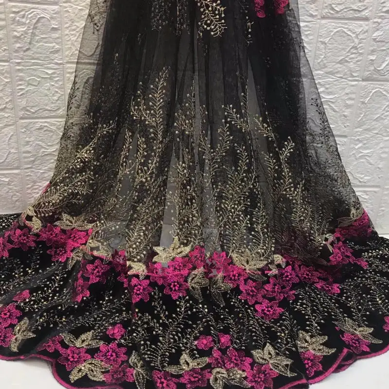 African lace fabric high quality French Stones embroidery tulle For wedding Dress | Дом и сад