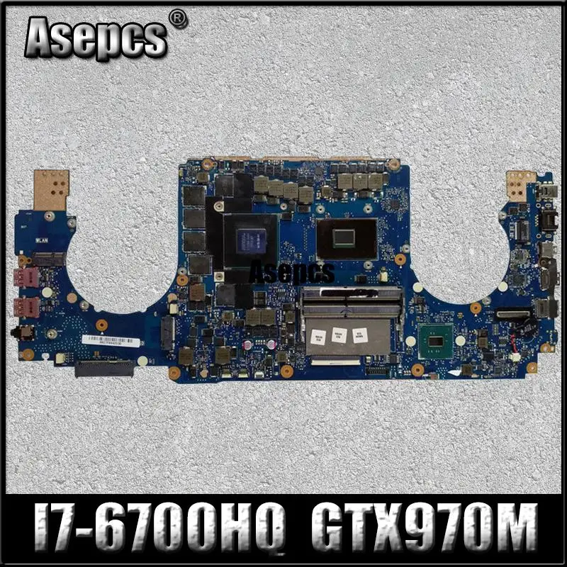 Asepcs GTX970M/3GB GL502VT материнская плата 8G RAM I7 6700HQ для For Asus GL502 GL502V ноутбука Материнская