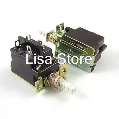 

2pcs 5A/80A 250V AC DPST 4 Pins Push Button Power Switch KDC-A04