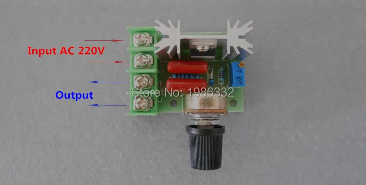 Регулятор напряжения WS16 2000 Вт ac220в 50-220 В регулятор скорости двигателя SCR диммеры