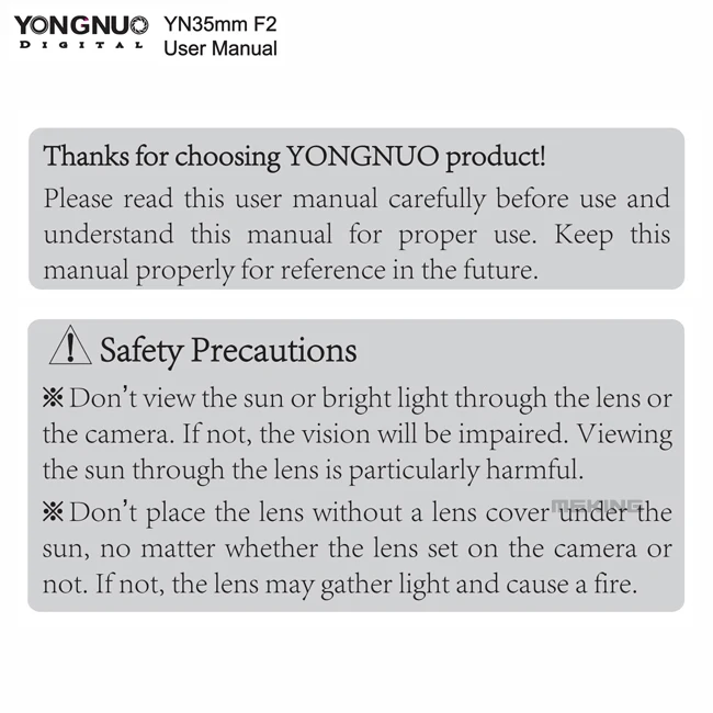 YONGNUO YN 35 мм F2 объектив камеры 1:2 AF/MF широкоугольный фиксированный/Прайм Автофокус Объектив для Nikon для Canon