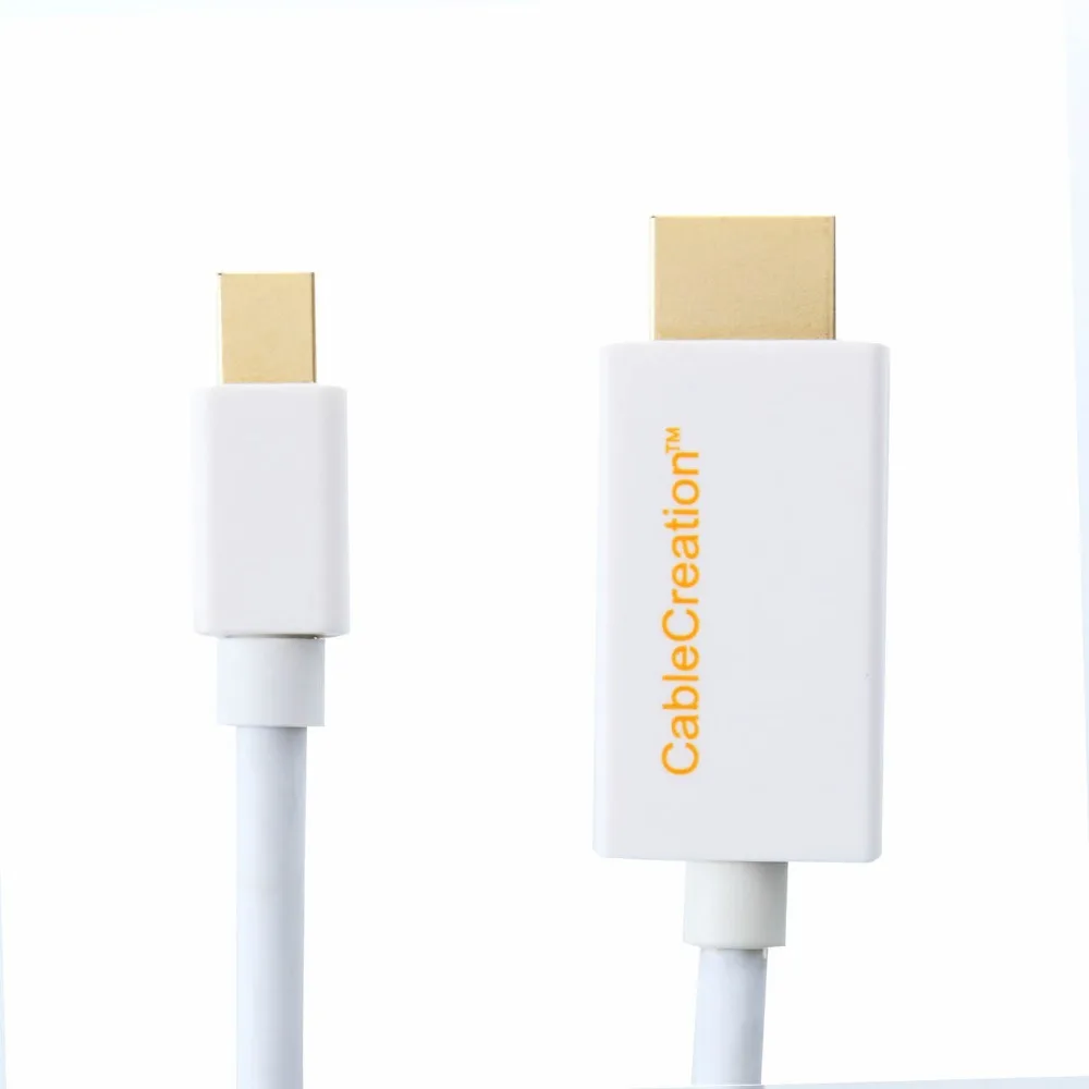 Кабель Mini DisplayPort (Порт Thunderbolt совместимый) к HDMI AV HDTV адаптеру (DP v1.2 поддержка 4K x 2 K) 6