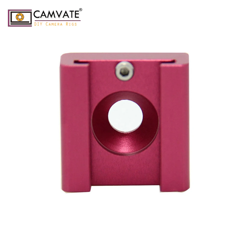 CAMVATE Холодный башмак адаптер с 1/"-20 отверстие для Blackmagic cinema camera s(красный) C1367 камера фотографии аксессуары