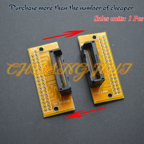 SSOP8-SSOP66 test socket SSOP ic socket Pitch=0.65mm Width can be adjusted freely without restriction