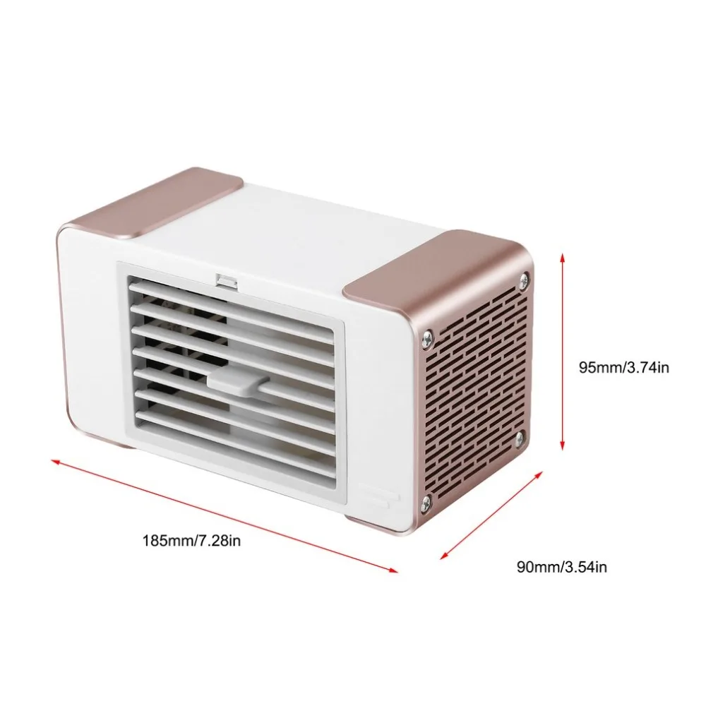 Портативный мини вентилятор для кондиционера с USB домашнего офиса настольный