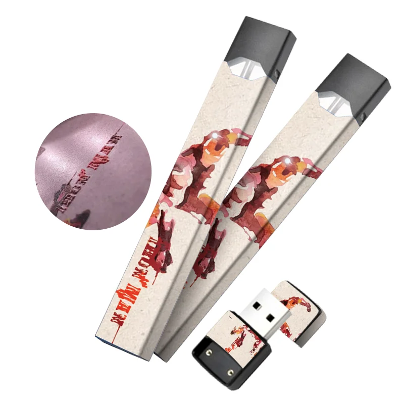 SHIODOKI, 2 упаковки, Juul, наклейка на кожу для Pax JUUL, технология 2.5D, ультратонкая Защитная Наклейка для JUUL, чехлы для обертывания-Hero - Цвет: Iron Man