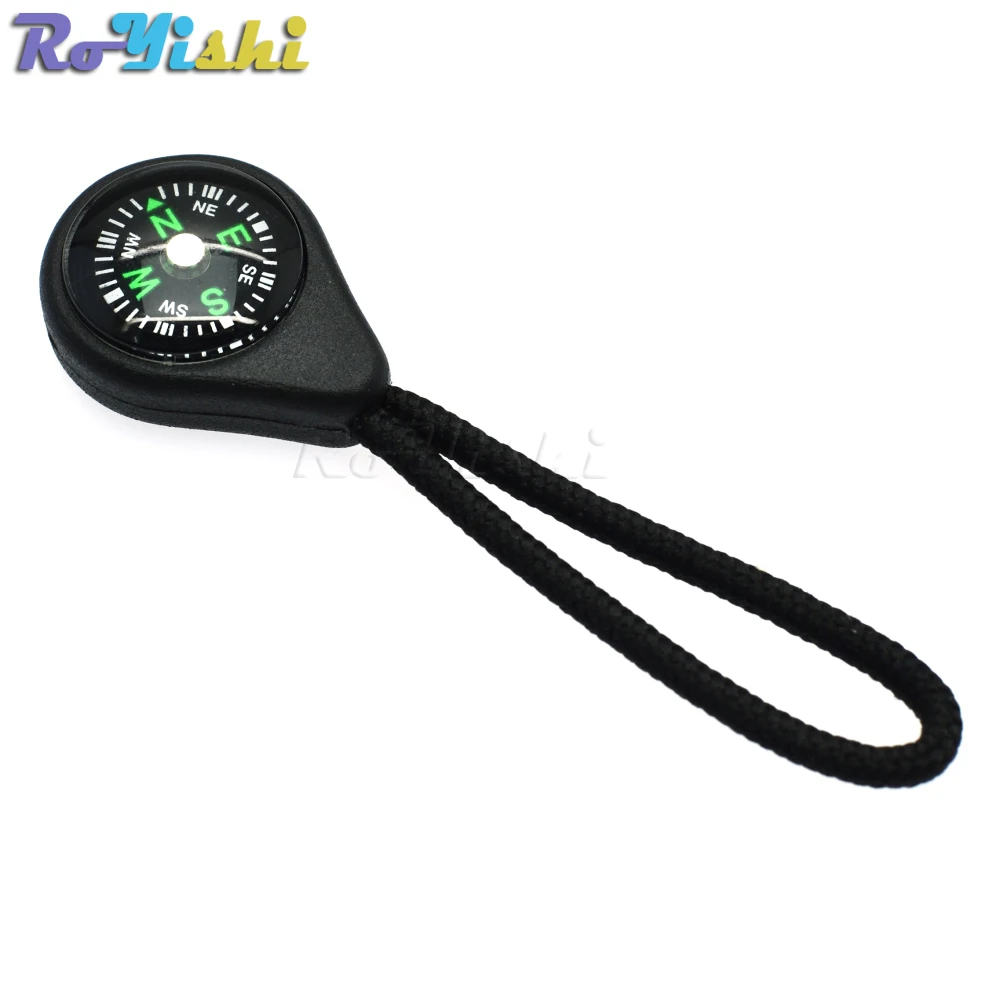 Compass-tirador de cremallera con correa para mochila, traje de gimnasio, accesorios de ropa, color negro, 1000 unids/paquete-2