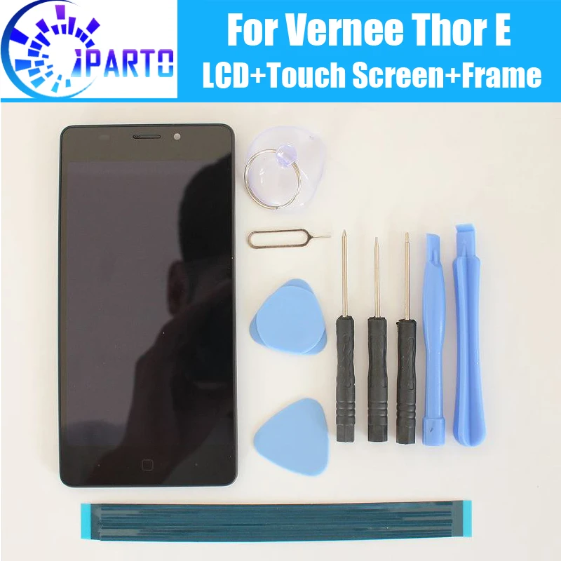 Vernee Thor E ЖК дисплей + дигитайзер с сенсорным экраном рамка в сборе 100% Оригинальный