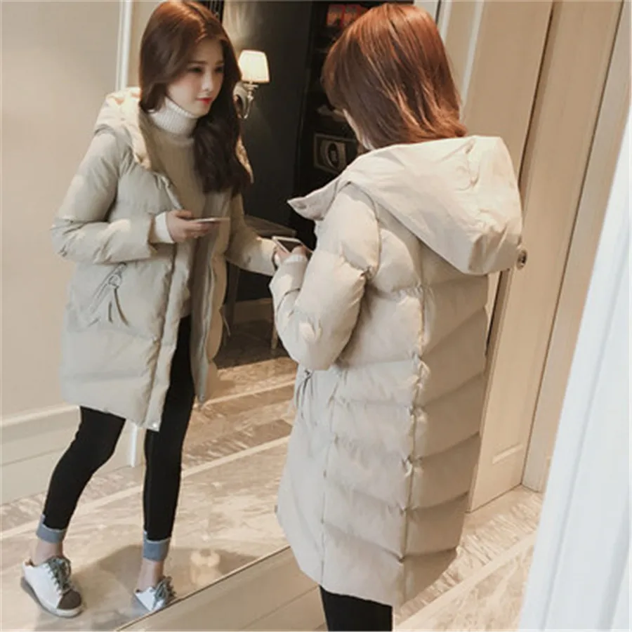 2019 зимняя куртка пуховик ватным тампоном Большие размеры толстые свободные