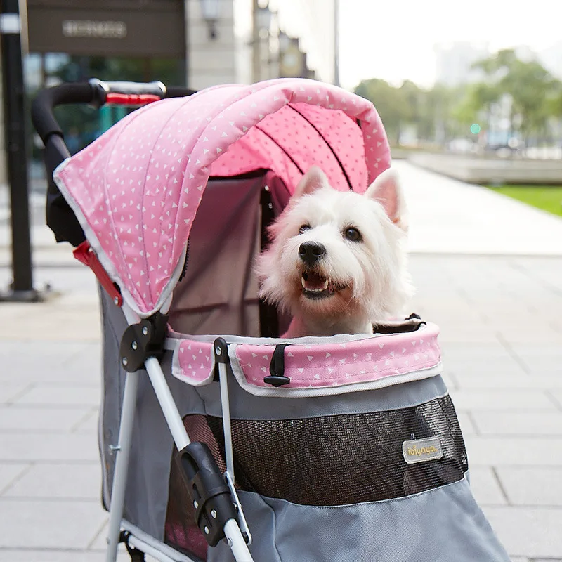 Складная прогулочная коляска для собак и кошек до 20 кг складная трехколесная